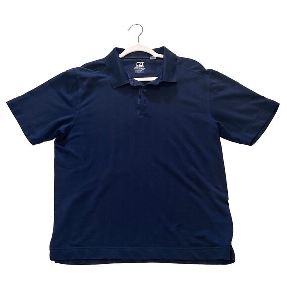 Cutter & Buck Polo Men’s Size Large Black CB Dry Tec Luxe Comfortable Golf Shirt - Picture 1 of 8